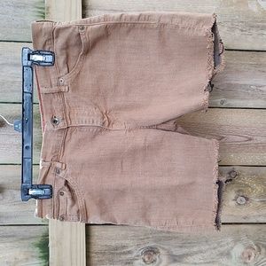 🏵️ Raleigh Denim Brown Cut Off Shorts